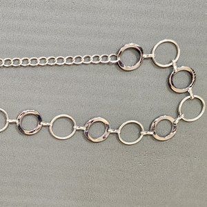 Anthropologie silver chain belt